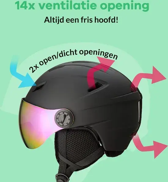 SPEED skihelm - afneembare oorkappen