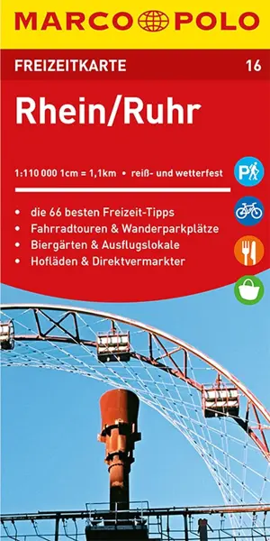 Toeristische kaart FZK 16 Rhein - Ruhr