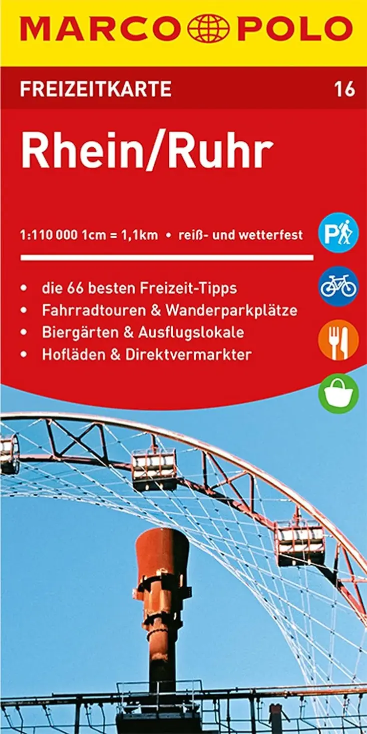 Toeristische kaart FZK 16 Rhein - Ruhr