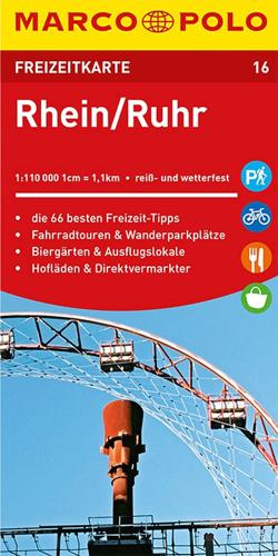 Toeristische kaart FZK 16 Rhein - Ruhr