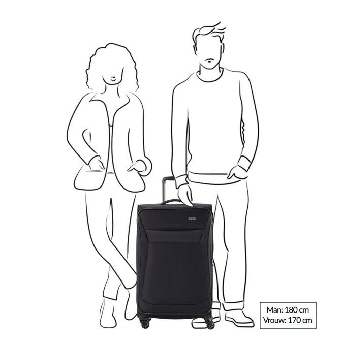 Travelite Chios 4 Wiel Trolley L black |97 L