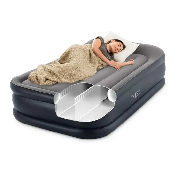 Luchtbed - Intex Deluxe - 1P - 99x191 + Pomp