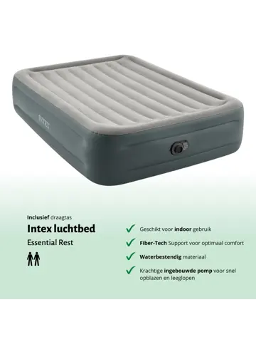 Luchtbed - Intex - 2P - 152x203 + Pomp