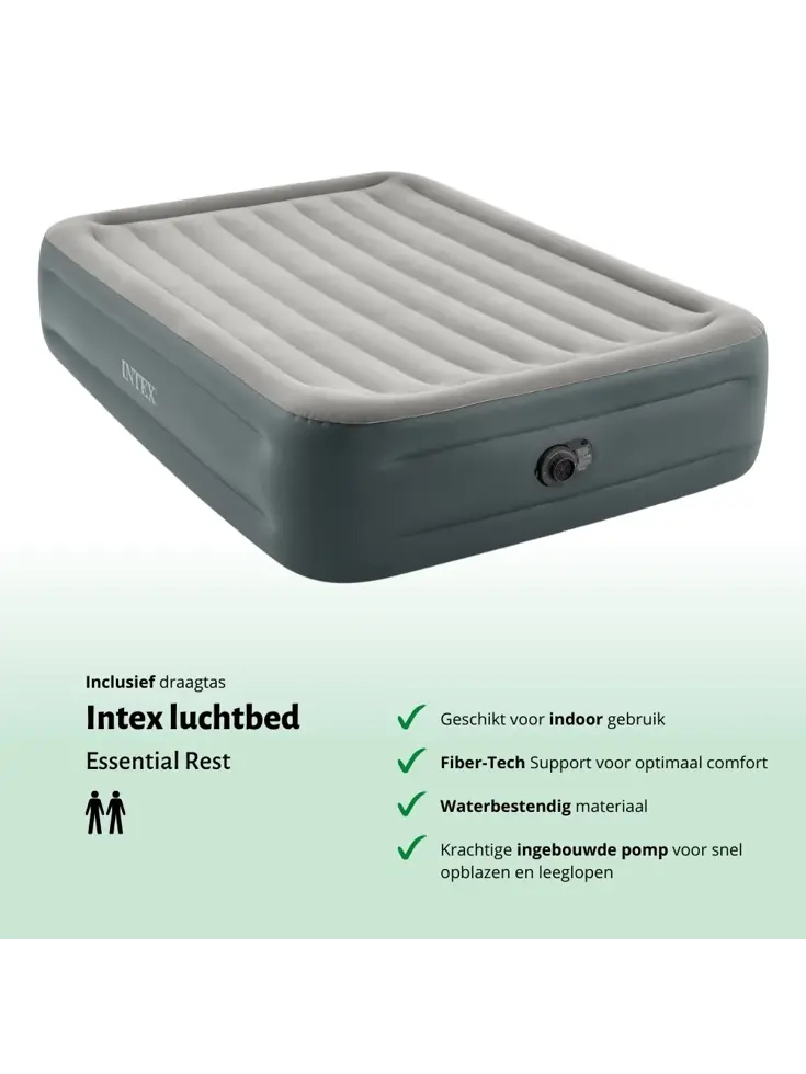 Luchtbed - Intex - 2P - 152x203 + Pomp