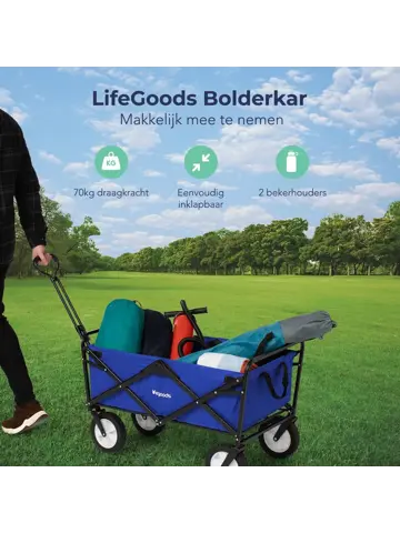 LifeGoods Bolderkar - 70KG