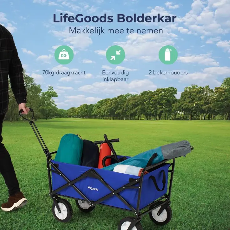 LifeGoods Bolderkar - 70KG