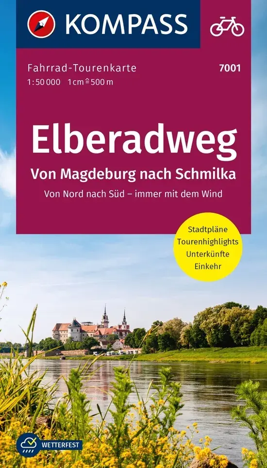Fietskaart FTK 7001 Elberadweg deel 1