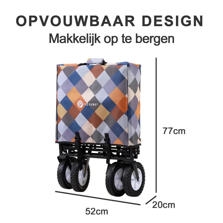 Packaway Opvouwbare Bolderkar 70KG - Blok