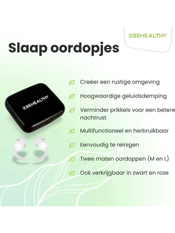 Reis/Slaap oordoppen - 2 Paar (M&L) - Wit