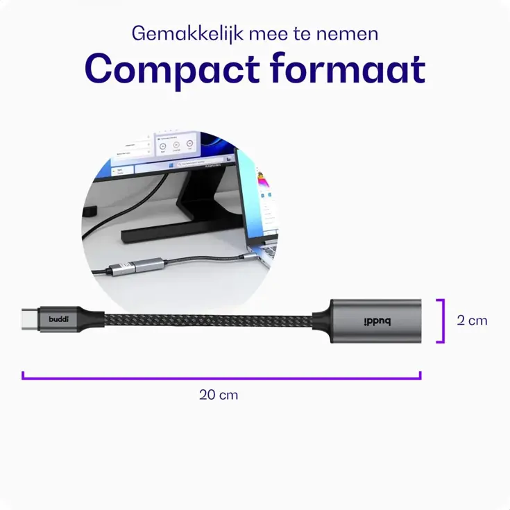 Ease USB-C naar HDMI 4K@60Hz Adapter