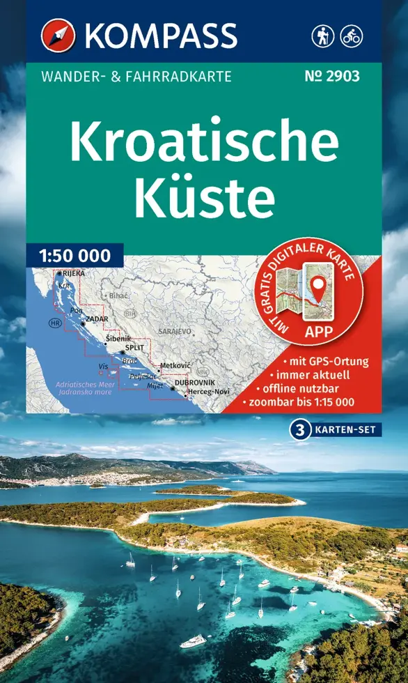 Wandelkaart WK2903 Kroatische Kust