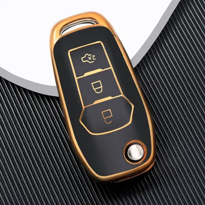 Dutch Shield Sleutelhoesje  Ford goud F3