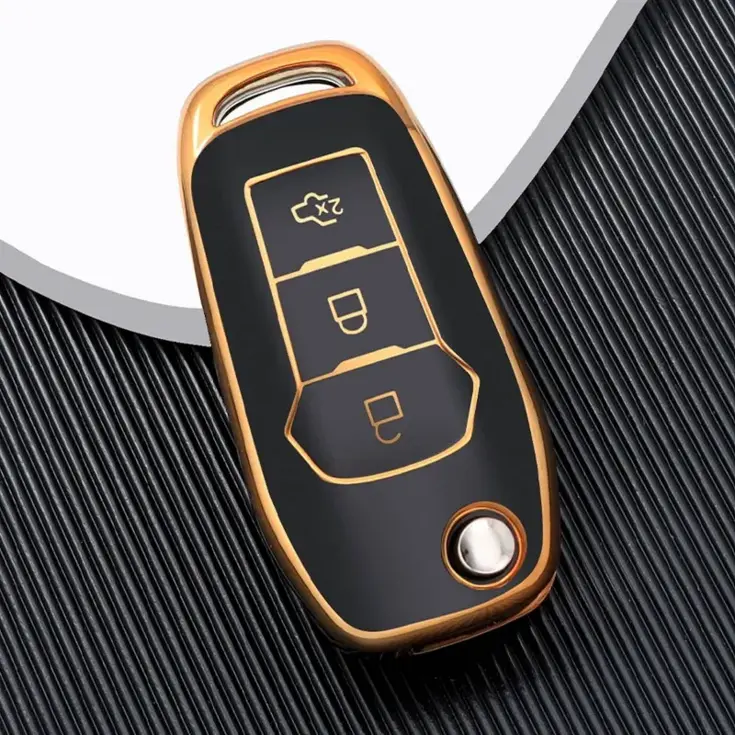 TPU Sleutelhoesje voor Ford goud F3