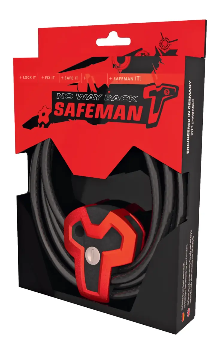 Safeman-T kabelslot - fietsslot - 185cm