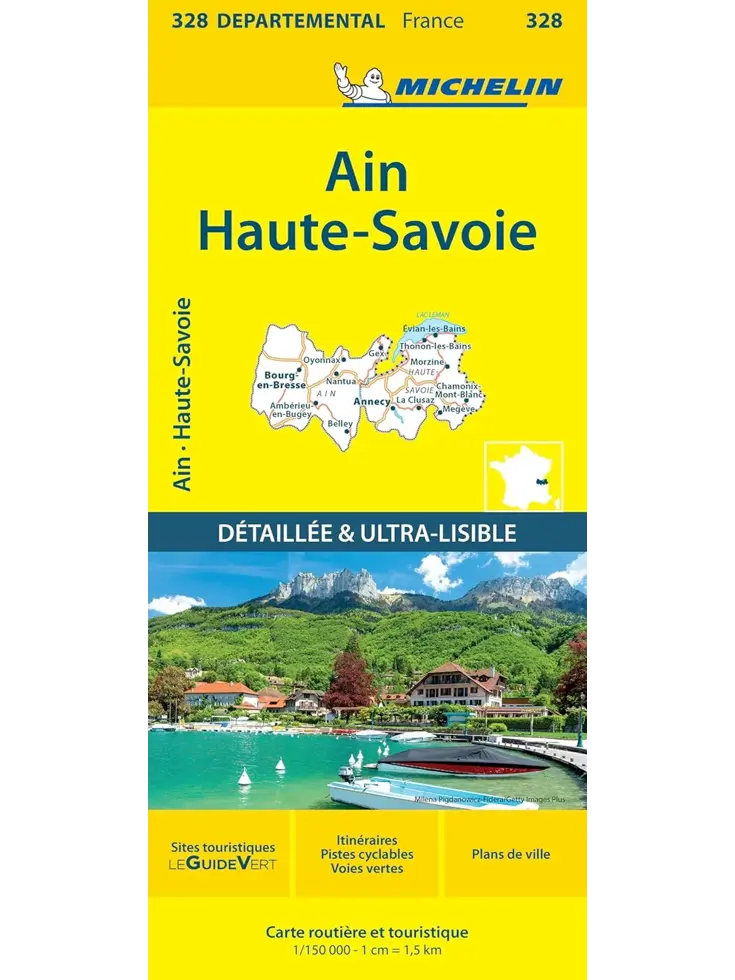 Wegenkaart Local 328 Ain - Haute-Savoie