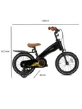 Turbo Kinderfiets 14 inch - 3 in 1 - Loopfiets