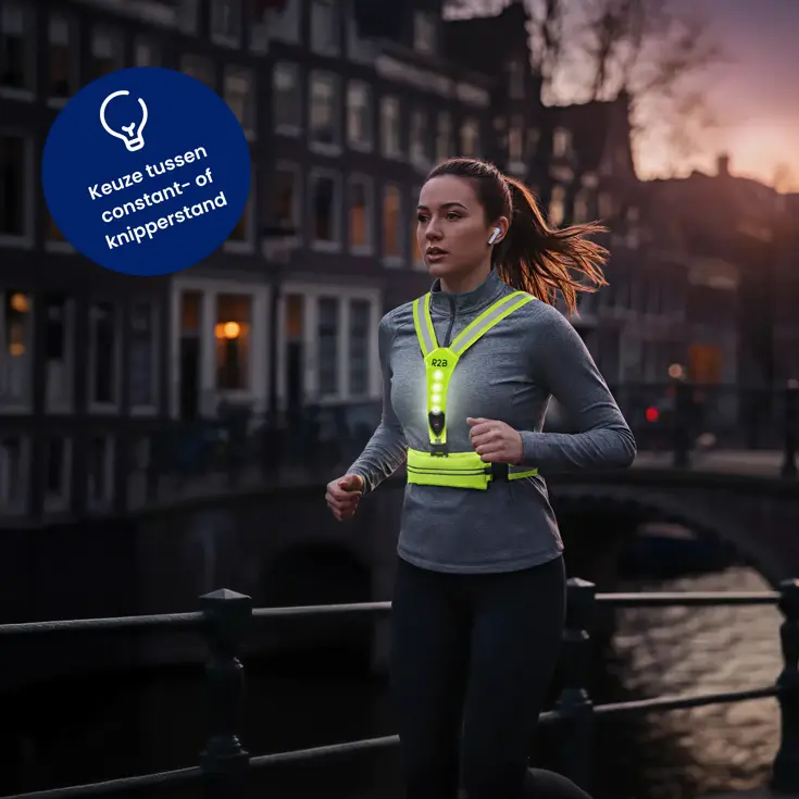 Hardloopvest met Opbergvak - Verlichting
