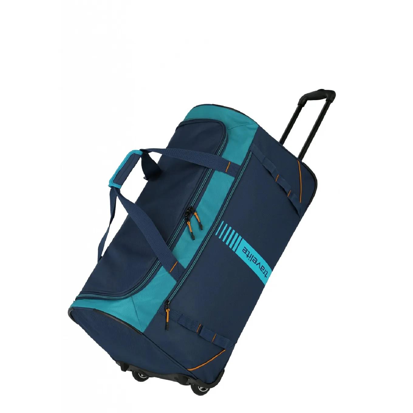 Travelite  Basics Wheeled Duffle Active petrol  Blauw main product image