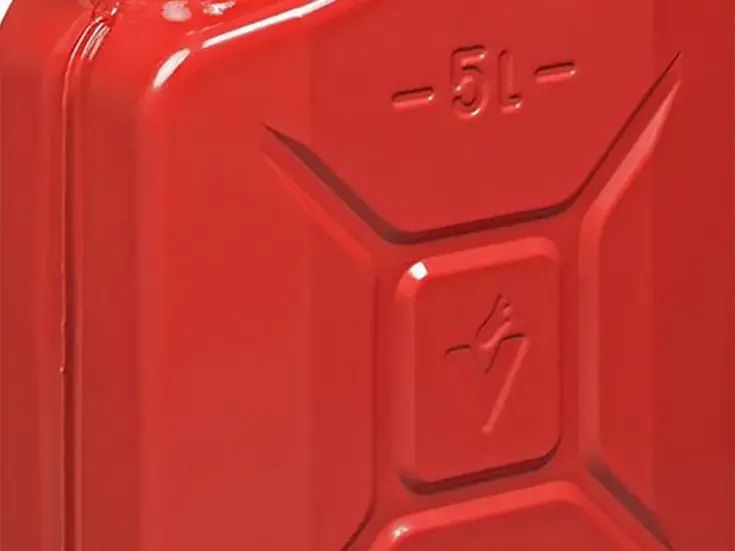 Jerrycan 5L metaal rood