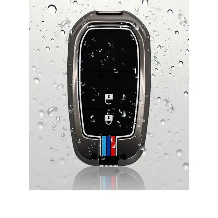 Metalen Sleutelhoesje voor Toyota grijs A2