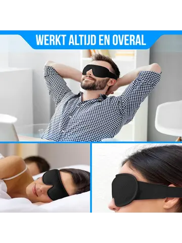 Strex Luxe Slaapmasker - 3D Ergonomisch