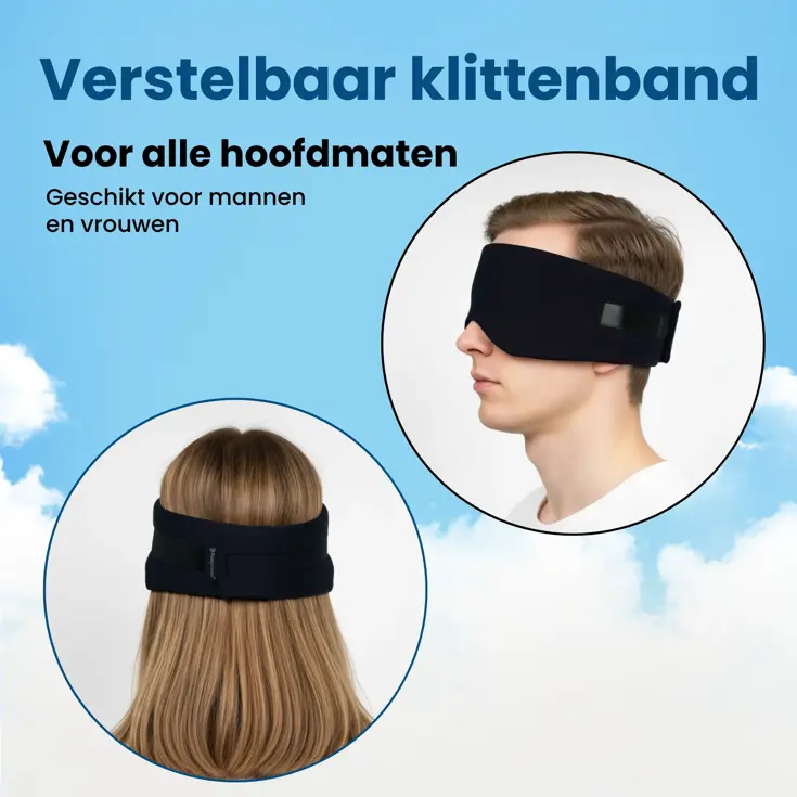 Slaapmasker Katoen - Zwart