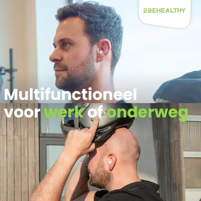 Reis/Slaap oordoppen - 2 Paar (M&L) - Wit