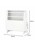 Compacte elektrische kachel 450 W - 12×26×29 cm