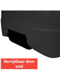 CUHOC Parasol Taupe Ø3m + grote Voet en hoes