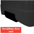 CUHOC Parasol Ecru + Verrijdbare Voet en Hoes