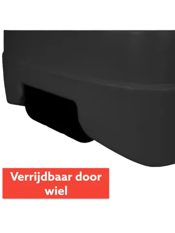 CUHOC Parasol Ecru + Verrijdbare Voet en Hoes