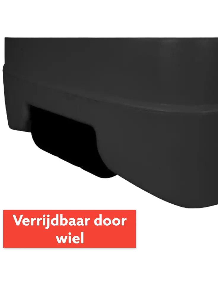 CUHOC Parasol Grijs + Verrijdbare Voet + Hoes