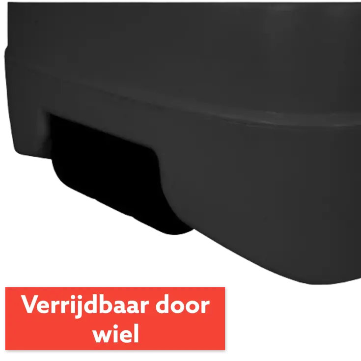 CUHOC Parasol Grijs + Verrijdbare Voet + Hoes