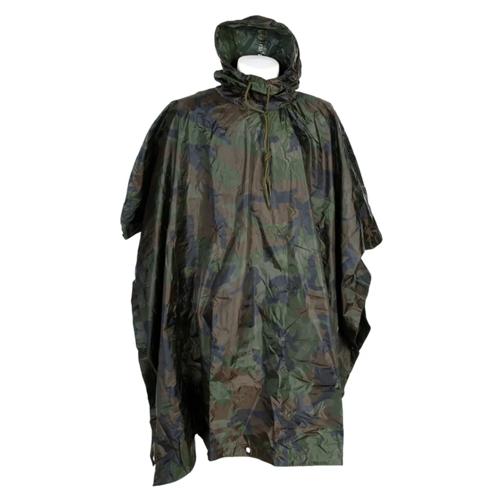 Poncho Zwaar Woodland