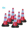 Oranje pion mexxo 50 cm 6 stuks