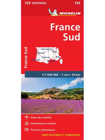 Michelin wegenkaart 725 Frankrijk zuid