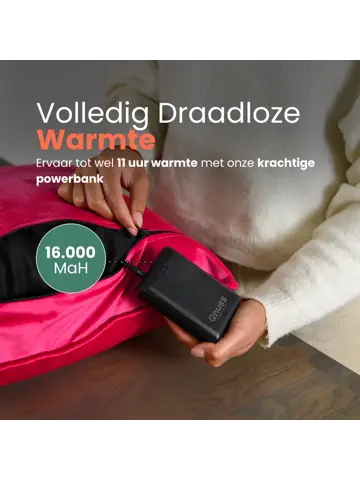 Qnuss Warmtekussen Fluweel 45x45