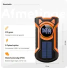 Noodradio met solar dynamo Bluetooth en powerbank