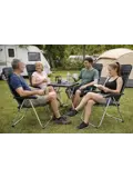 Campingstoel set 4 - inklapbaar grijs
