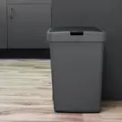 Delta - Prullenbak + klepdeksel - 50L zwart