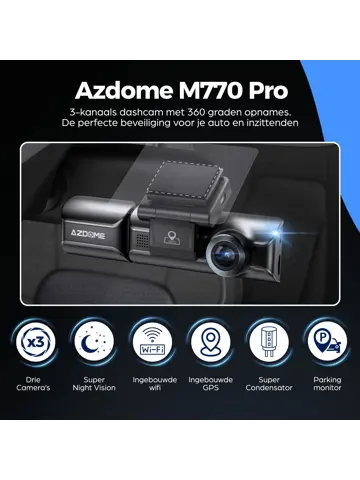 M770 Pro 1CH 4K Wifi GPS 64gb dashcam