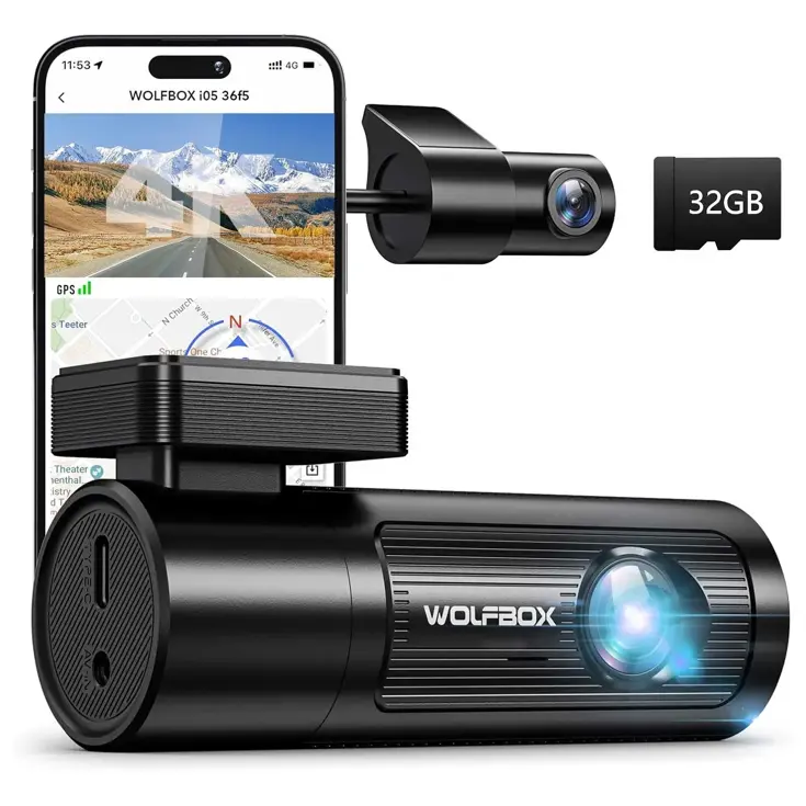 i05 4K Wifi GPS 2CH 32gb dashcam