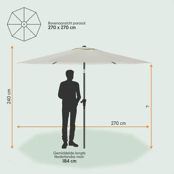 Parasol – 270 cm