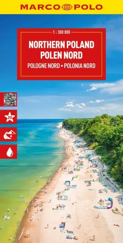 Marco Polo wegenkaart Polen Noord
