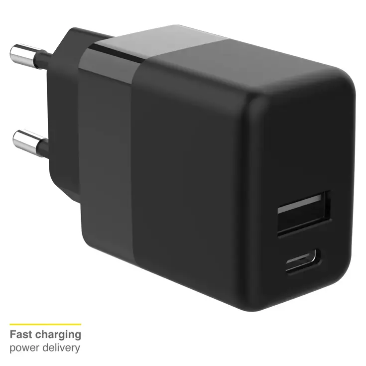 Accezz Oplader USB-C en USB - 20 Watt