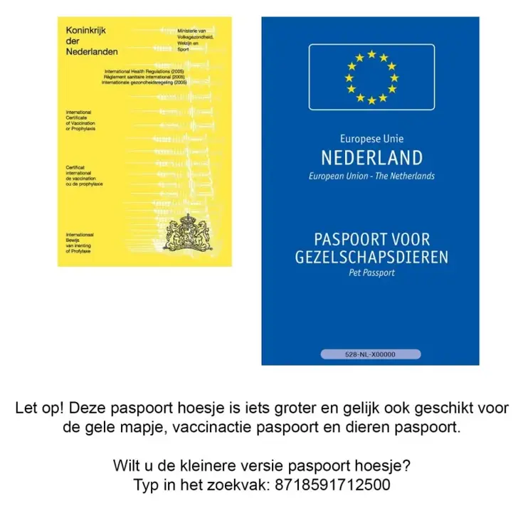 RFID Grote Paspoort Hoes - Anti Skim Bescherming