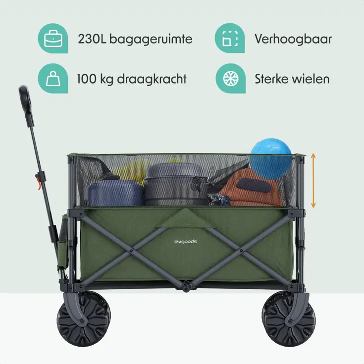 LifeGoods Bolderkar – 100KG