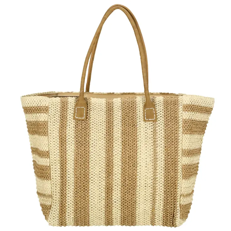 Capri - Strandtas met rits - Riet