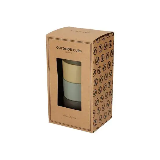 Camping Outdoor bekers - Set van 4