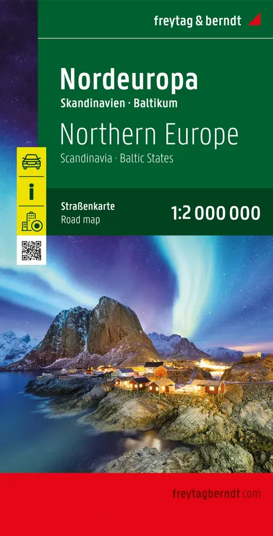 Wegenkaart Noord-Europa - Scandinavië